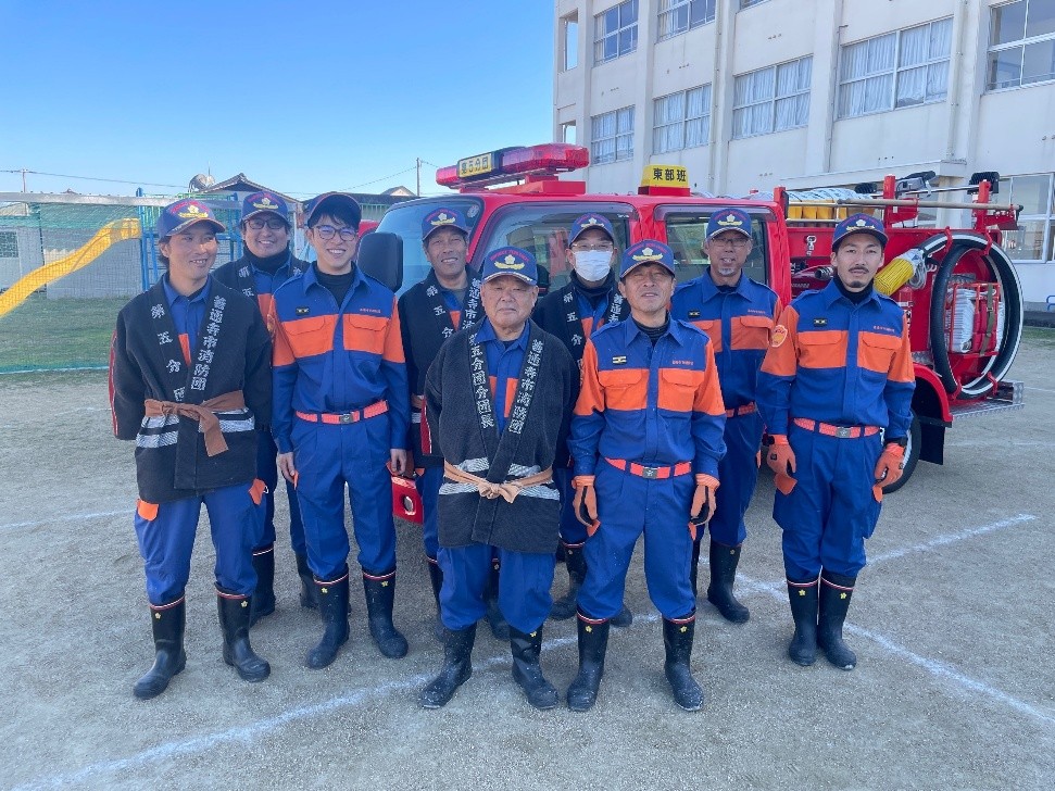 善通寺市消防団第5分団の皆さん