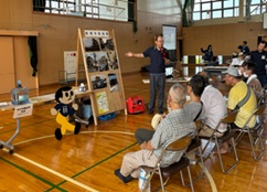 9/7愛荘町防災訓練（災害時LPガス説明）