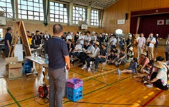 9/7愛荘町防災訓練（災害時LPガス説明）